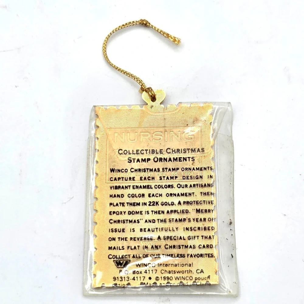 Nurse 4 Cent Postage Stamp Christmas Ornament Collectible